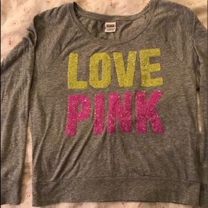 Victoria’s Secret Love Pink Sequins Jersey S /P